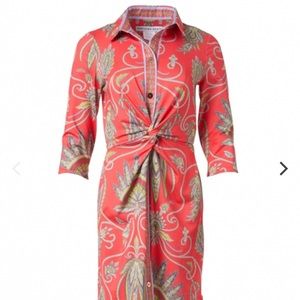 Gretchen Scott Twist and Shout Dress XL, Red Plume